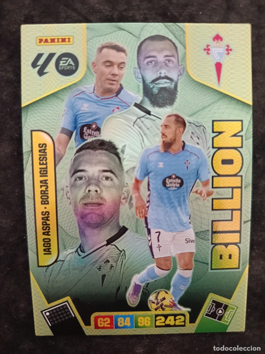 Trading Cards: ADRENALYN XL 2025/26. # &rdquo;BILLION&rdquo; IAGO ASPAS - BORJA IGLESIAS. CELTA DE VIGO