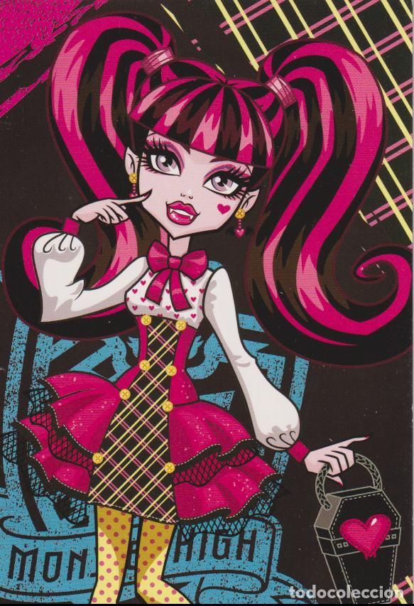 Trading Cards: POSTAL MONSTER HIGH &ndash; PERSONAJE: DRACULAURA - PHOTOCARD N&ordm;25 &ndash; PANINI 2011 - (15X10)