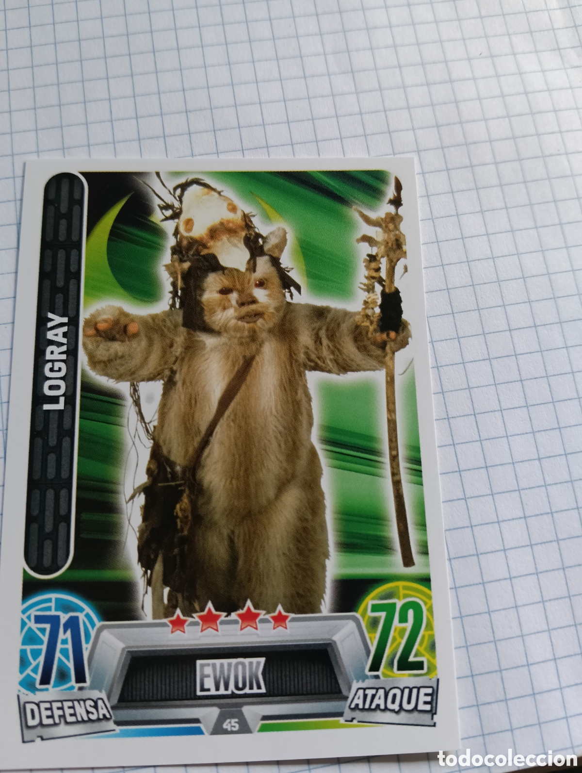 Trading Cards: Carta Star Wars Force Attax N&deg;45