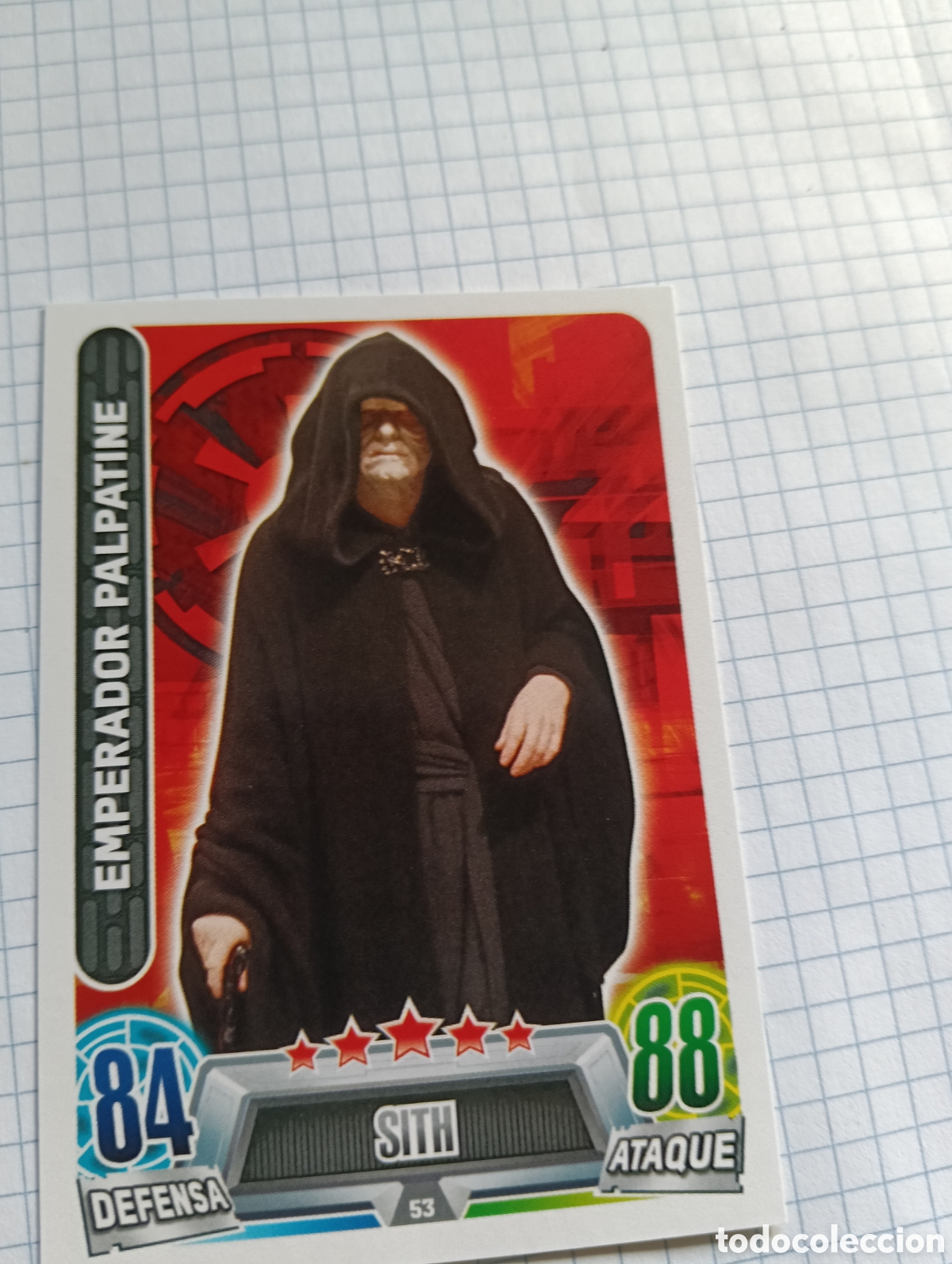 Trading Cards: Carta Star Wars Force Attax N&deg;53