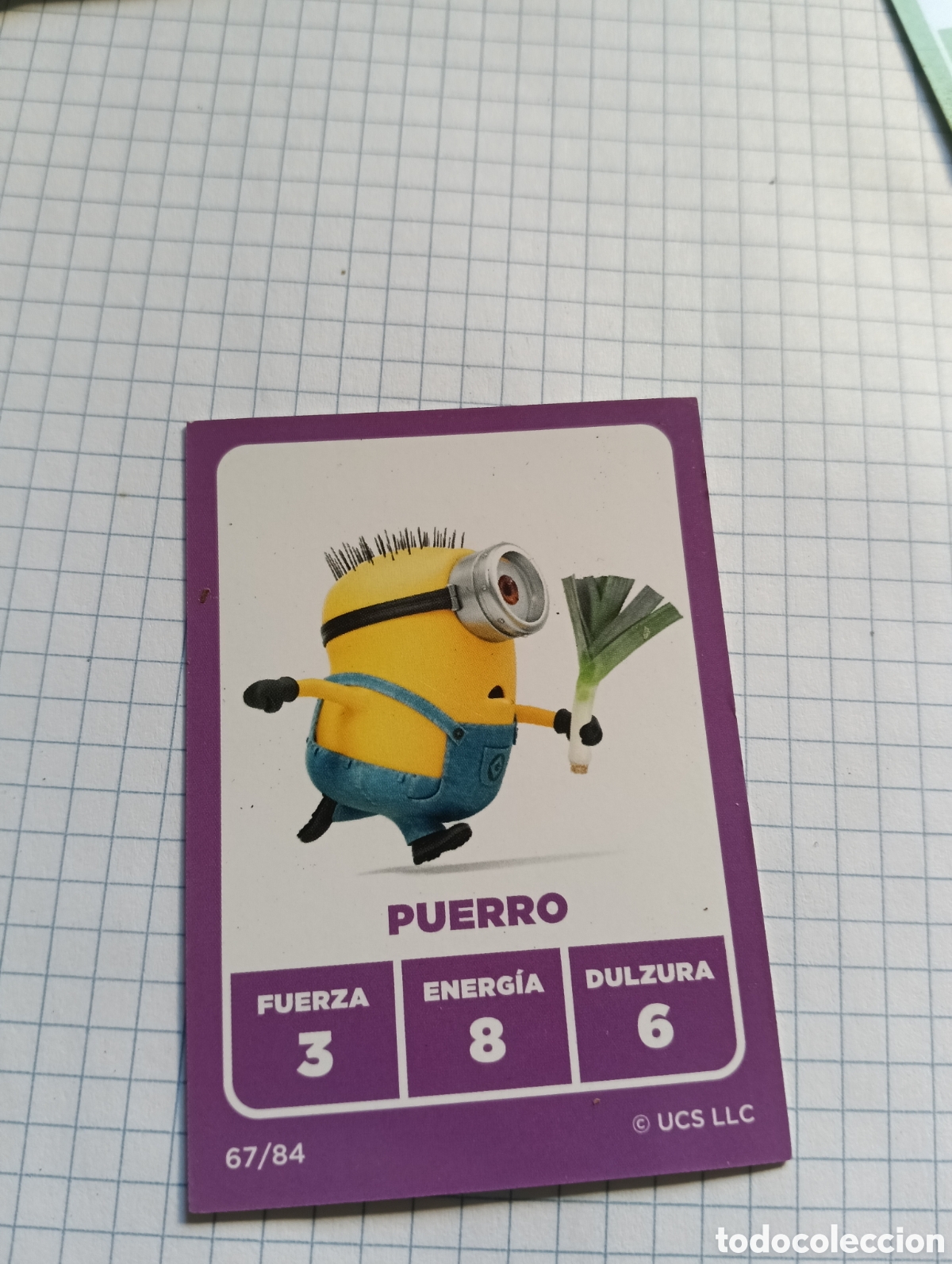 Trading Cards: 67 Cromo Minions Puerro Market Man&iacute;a 2023