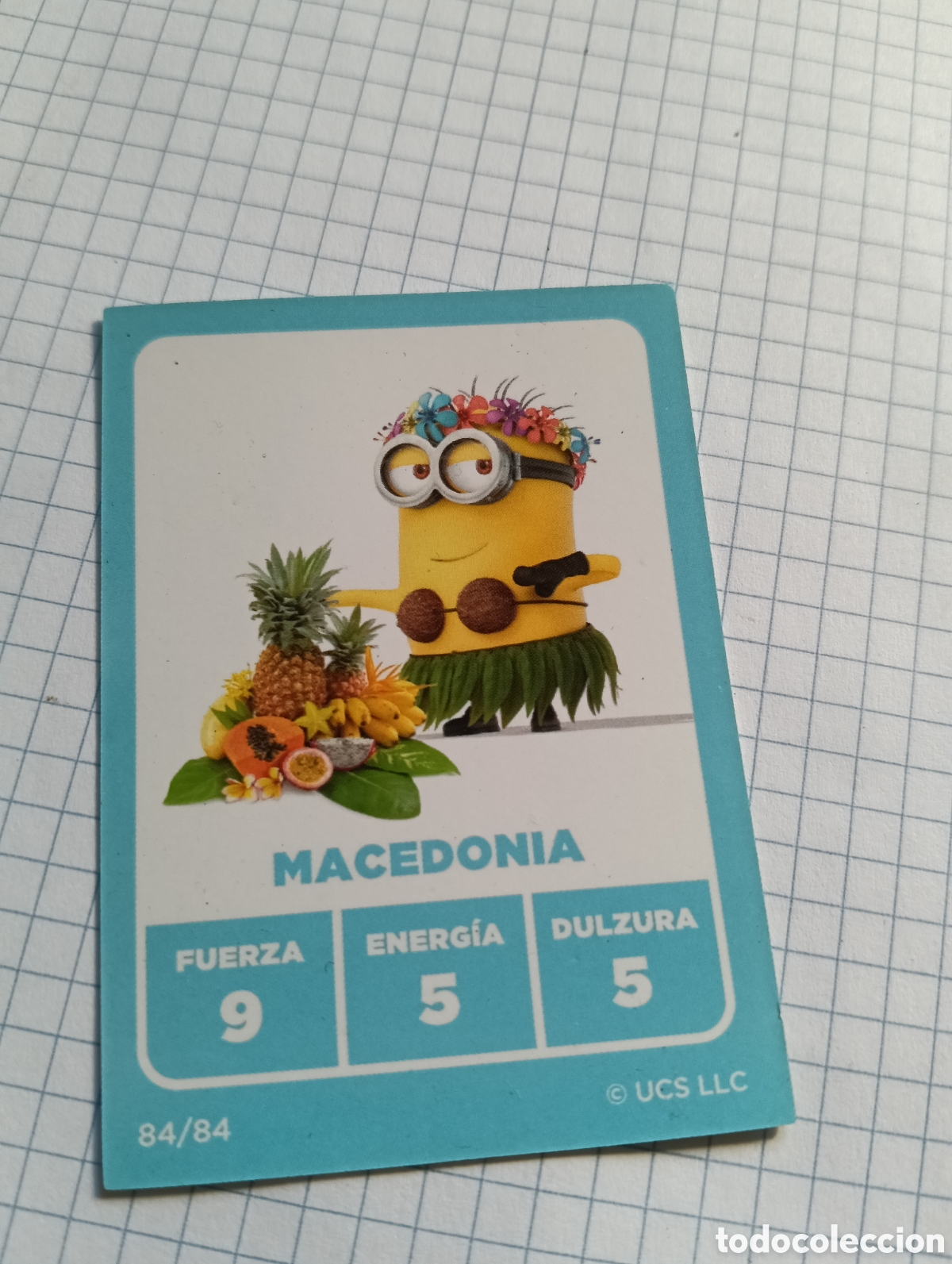 Trading Cards: 84 Cromo Minions Macedonia Market Man&iacute;a 2023