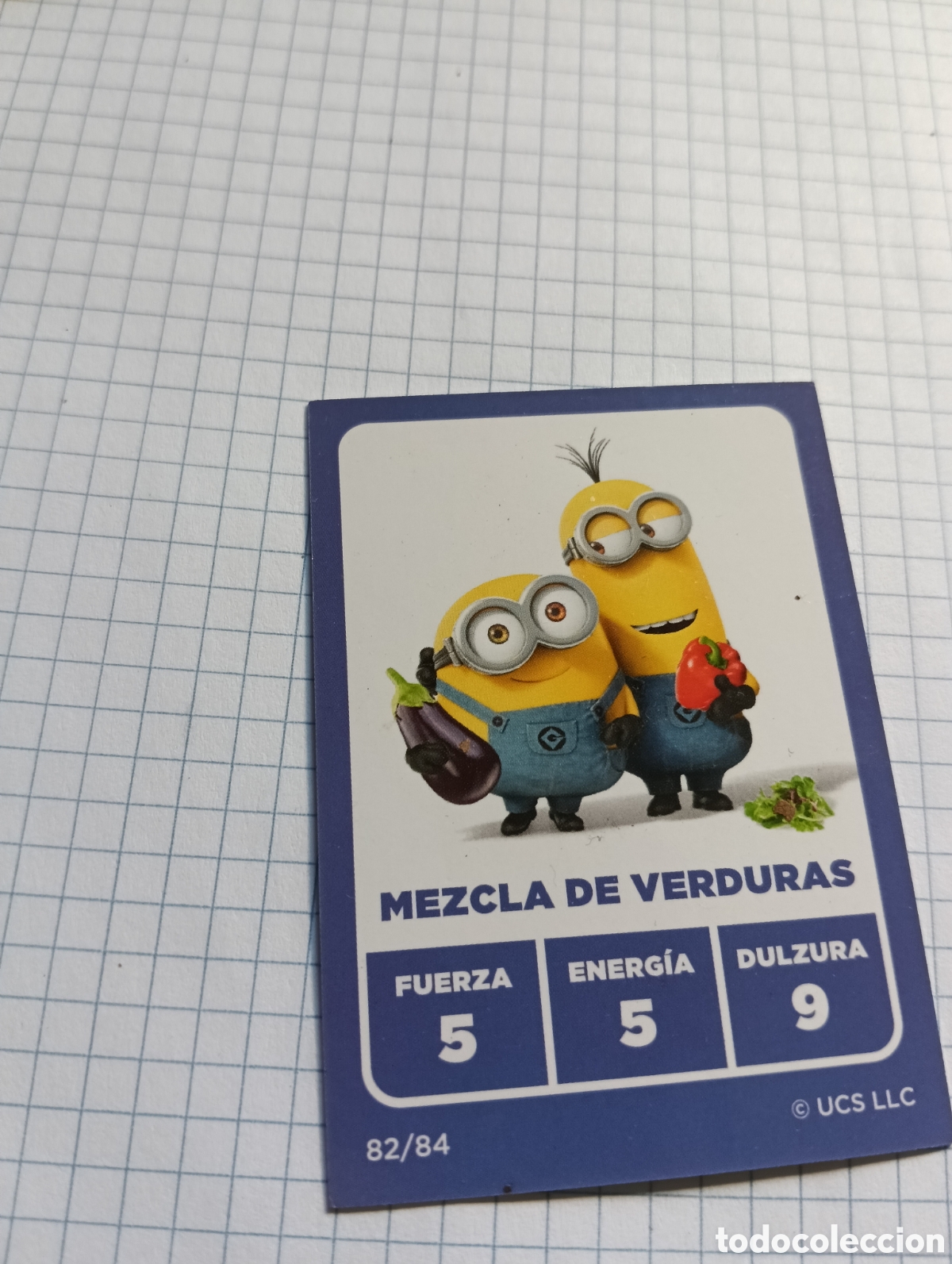 Trading Cards: 82 Cromo Minions Mezcla de verduras Market Man&iacute;a 2023