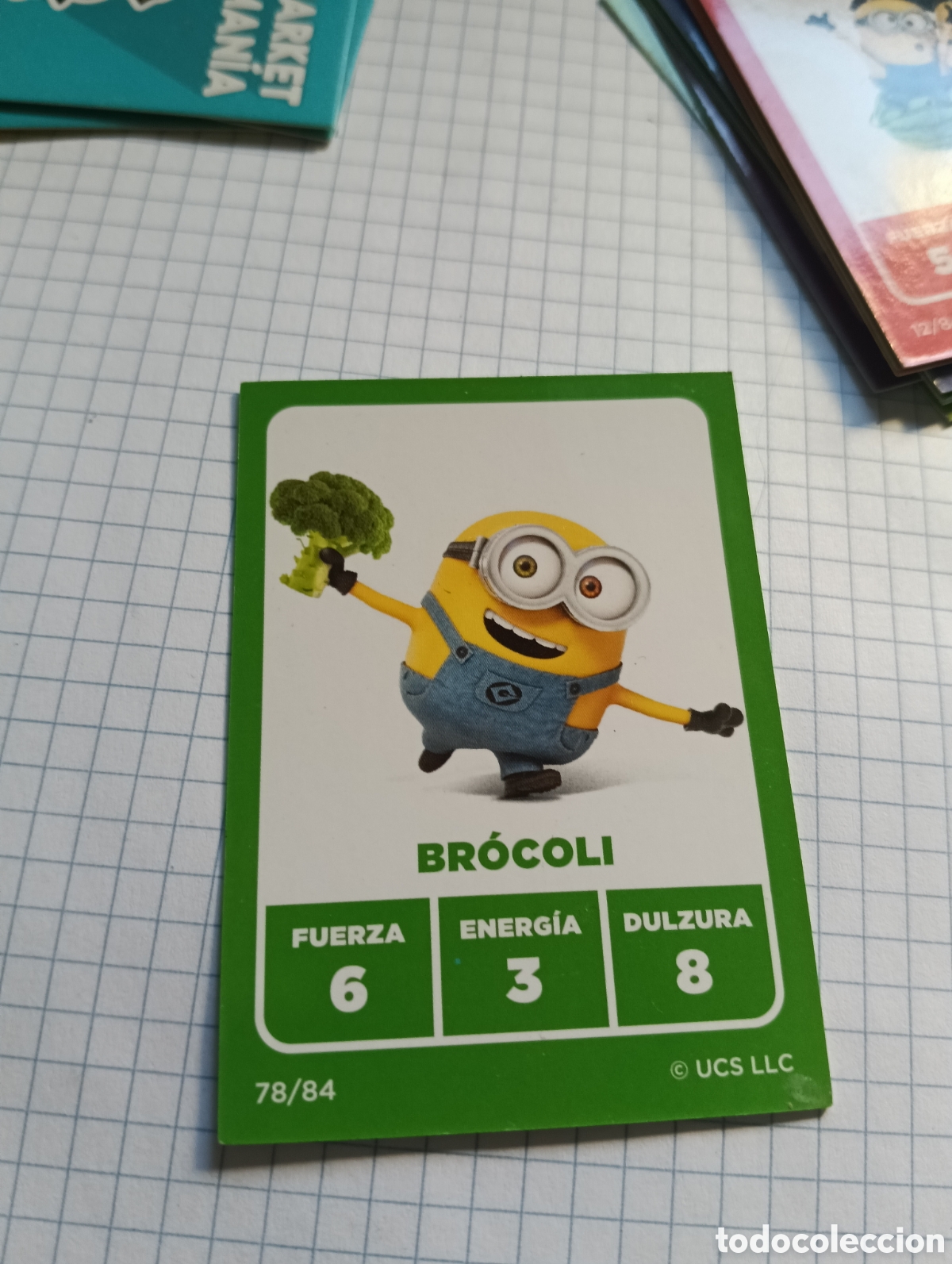 Trading Cards: 78 Cromo Minions Br&oacute;coli Market Man&iacute;a 2023