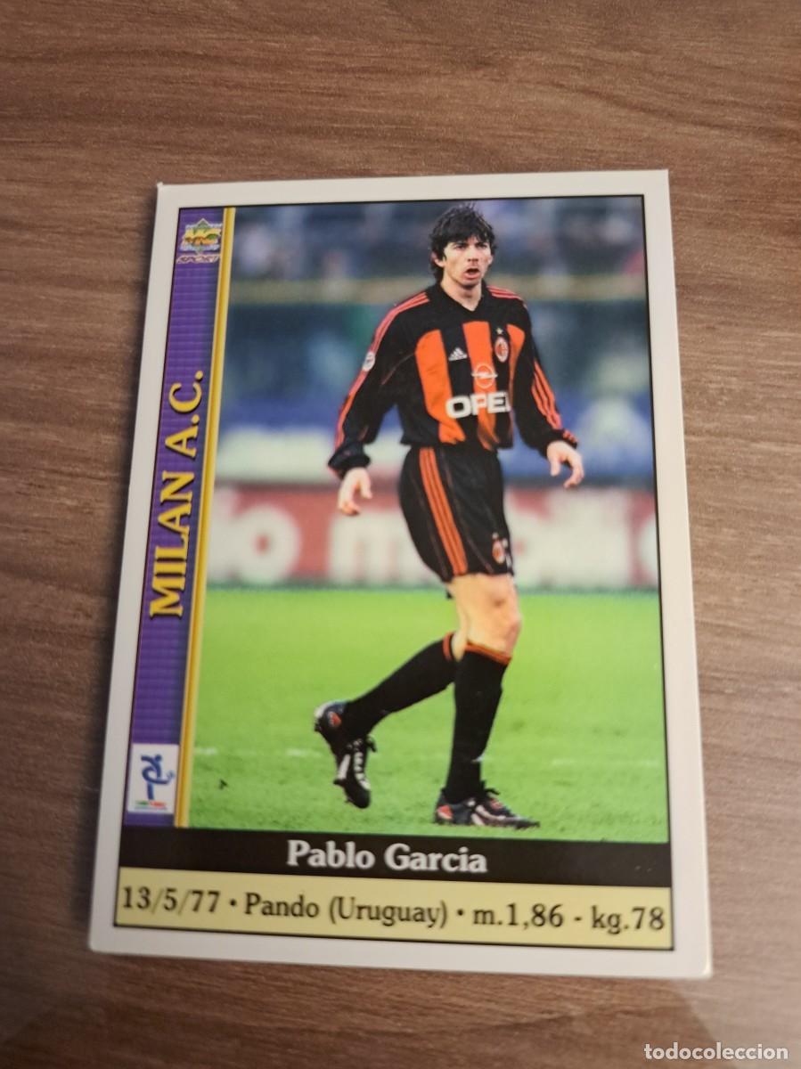 Trading Cards: Atenci&oacute;n seguidores del Valladolid, Osasuna,At Madrid, Real Madrid.Pablo Garc&iacute;a con el AC Milan