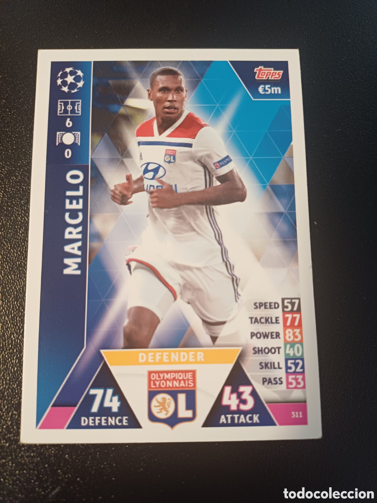 Trading Cards: #311 MARCELO OLYMPIQUE LYONNAIS TOPPS MATCH ATTAX 2018/19