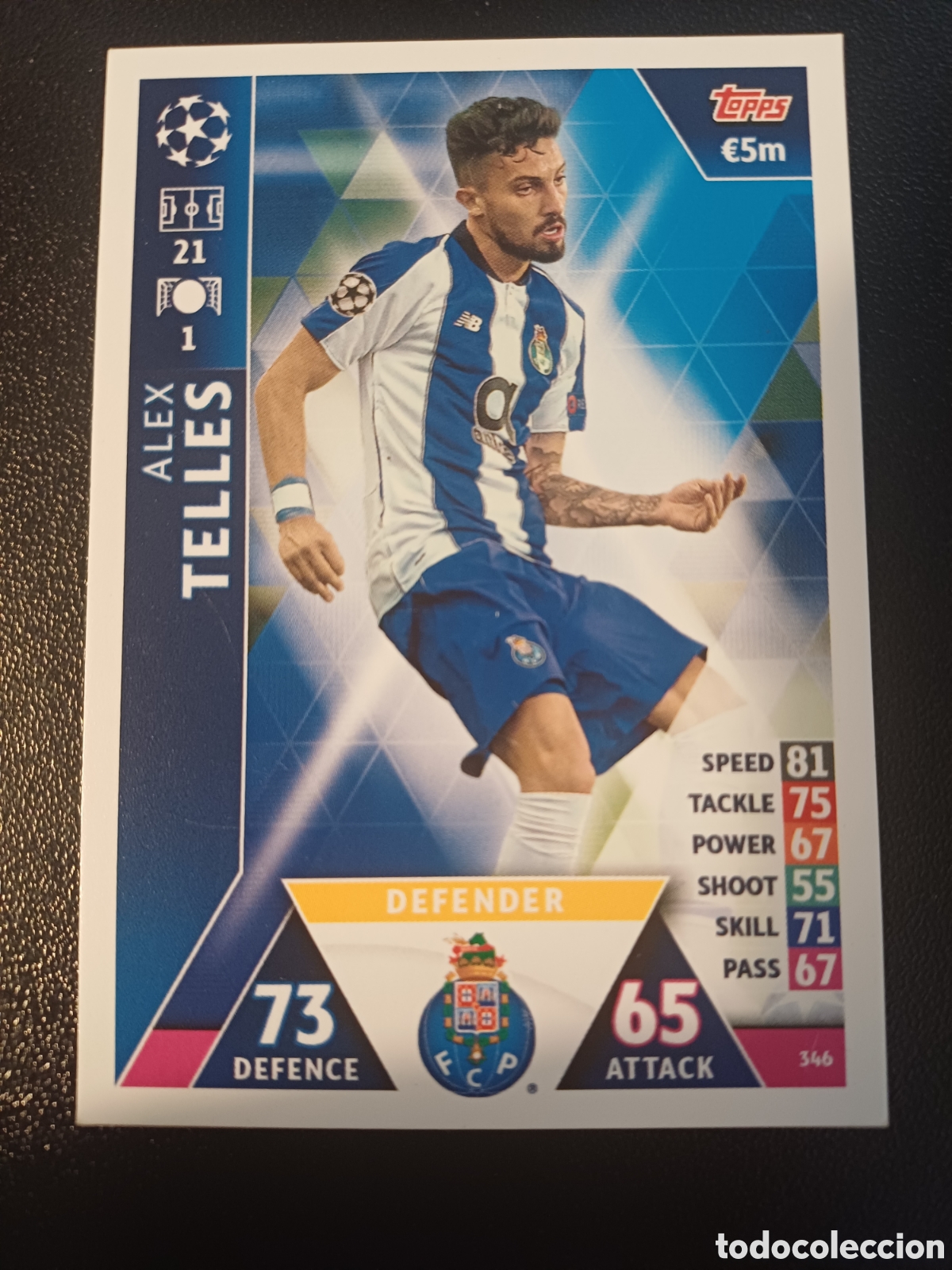 Sammelkarten: #346 ALEX TELLES PORTO FC TOPPS MATCH ATTAX 2018/19