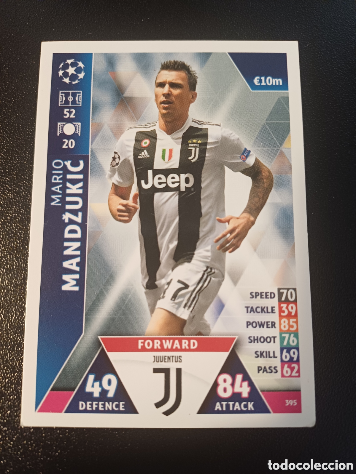 Trading Cards: #395 MARIO MANDZUKIC JUVENTUS TOPPS MATCH ATTAX 2018/19
