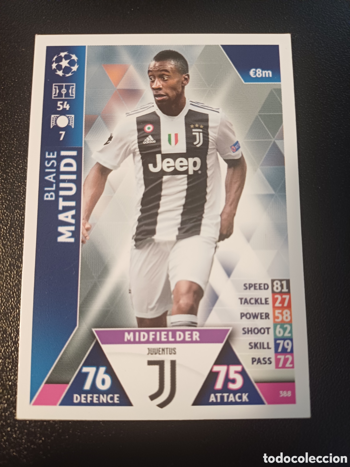 Trading Cards: #388 BLAISE MATUIDI JUVENTUS TOPPS MATCH ATTAX 2018/19