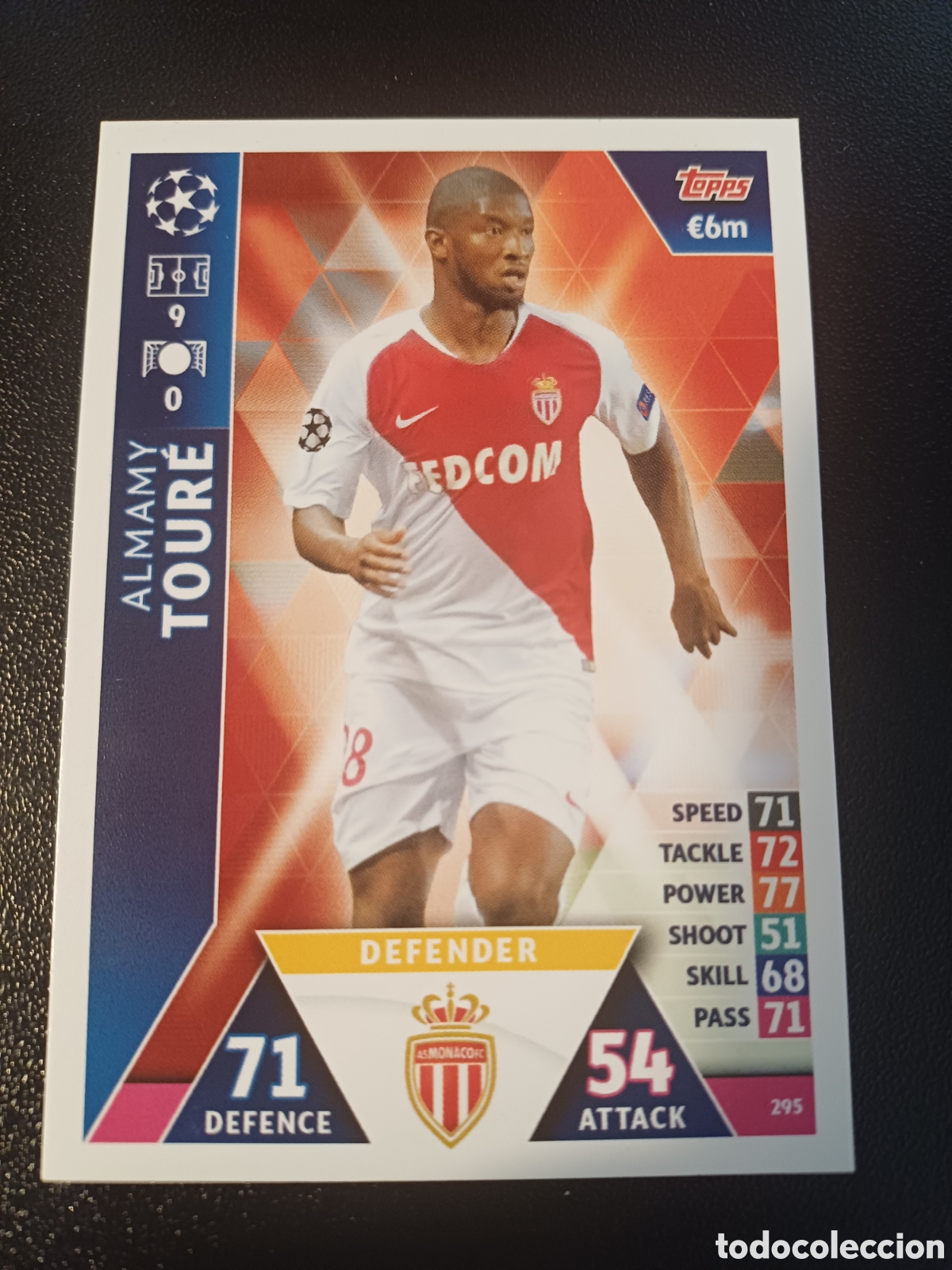 Trading Cards: #295 ALMAMY TOURE AS MONACO FC TOPPS MATCH ATTAX 2018/19