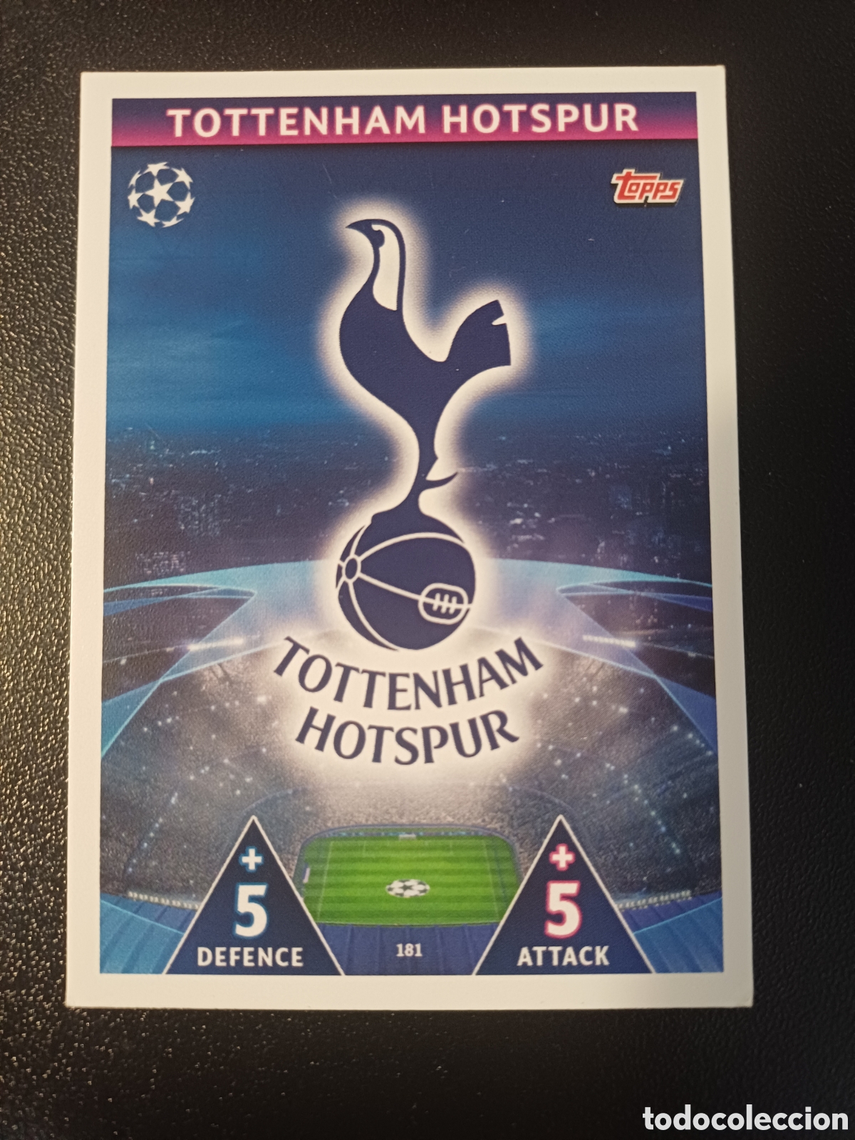Cartas Colecion&aacute;veis: #181 ESCUDO TOTTENHAM HOTSPUR TOPPS MATCH ATTAX 2018/19