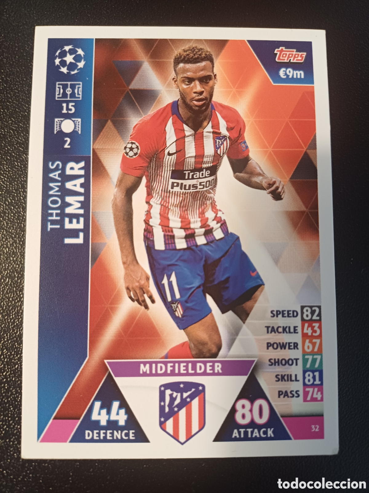 Trading Cards: #032 THOMAS LEMAR ATLETICO DE MADRID TOPPS MATCH ATTAX 2018/19