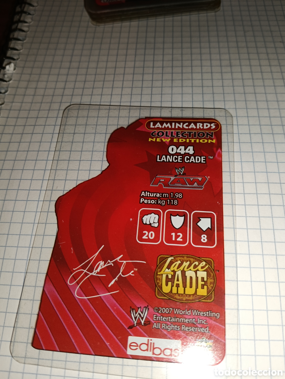 Trading cards: Carta SmackDown Lamincards 44 2007 - Foto 2