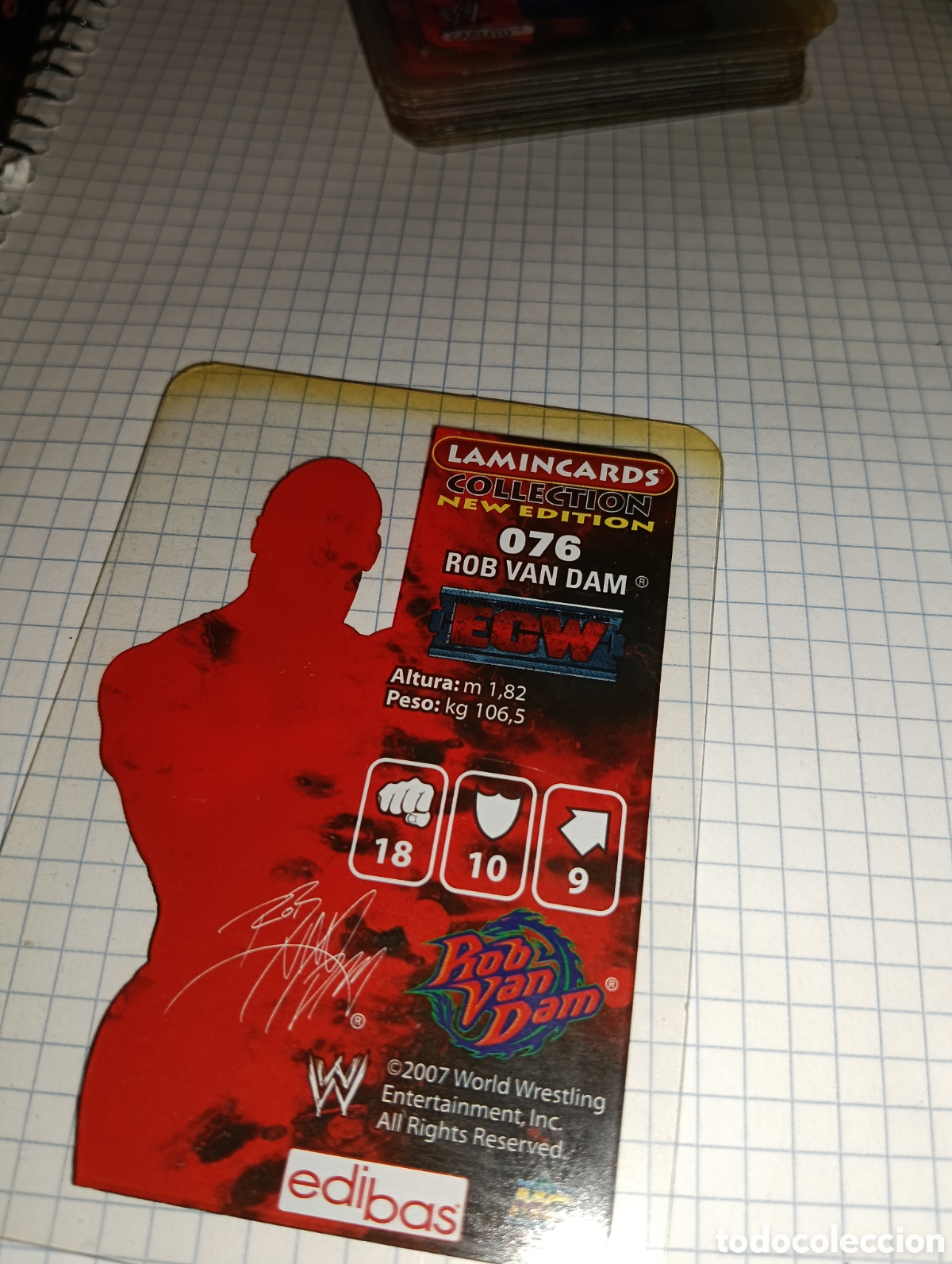 Trading cards: Carta SmackDown Lamincards 76 2007 - Foto 2