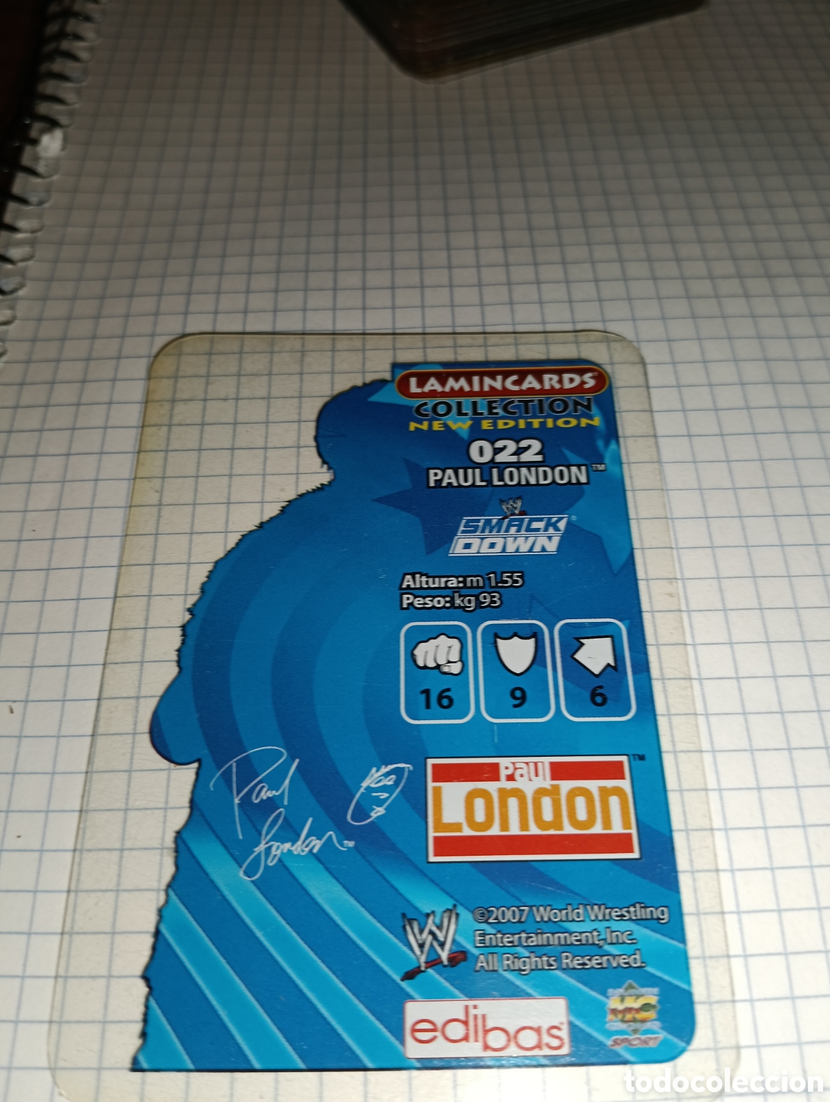 Trading cards: Carta SmackDown Lamincards 22 2007 - Foto 2