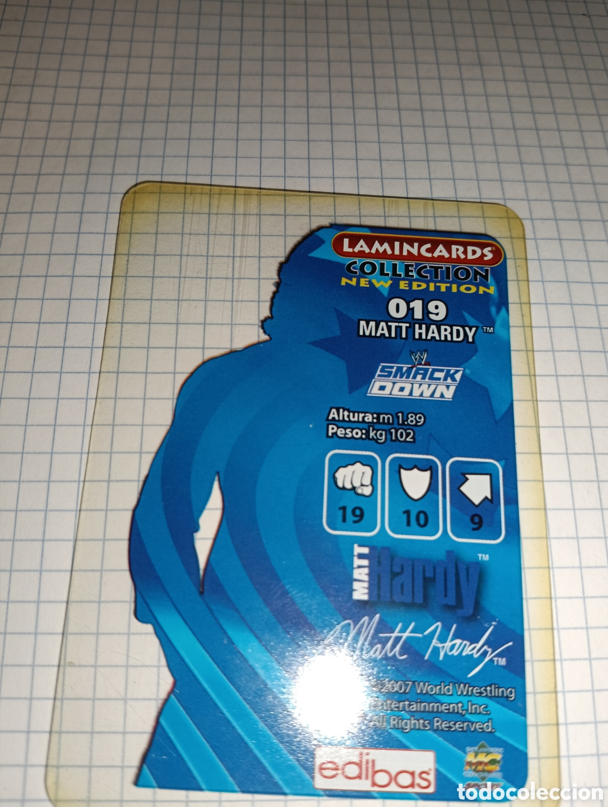 Trading cards: Carta SmackDown Lamincards 19 2007 - Foto 2