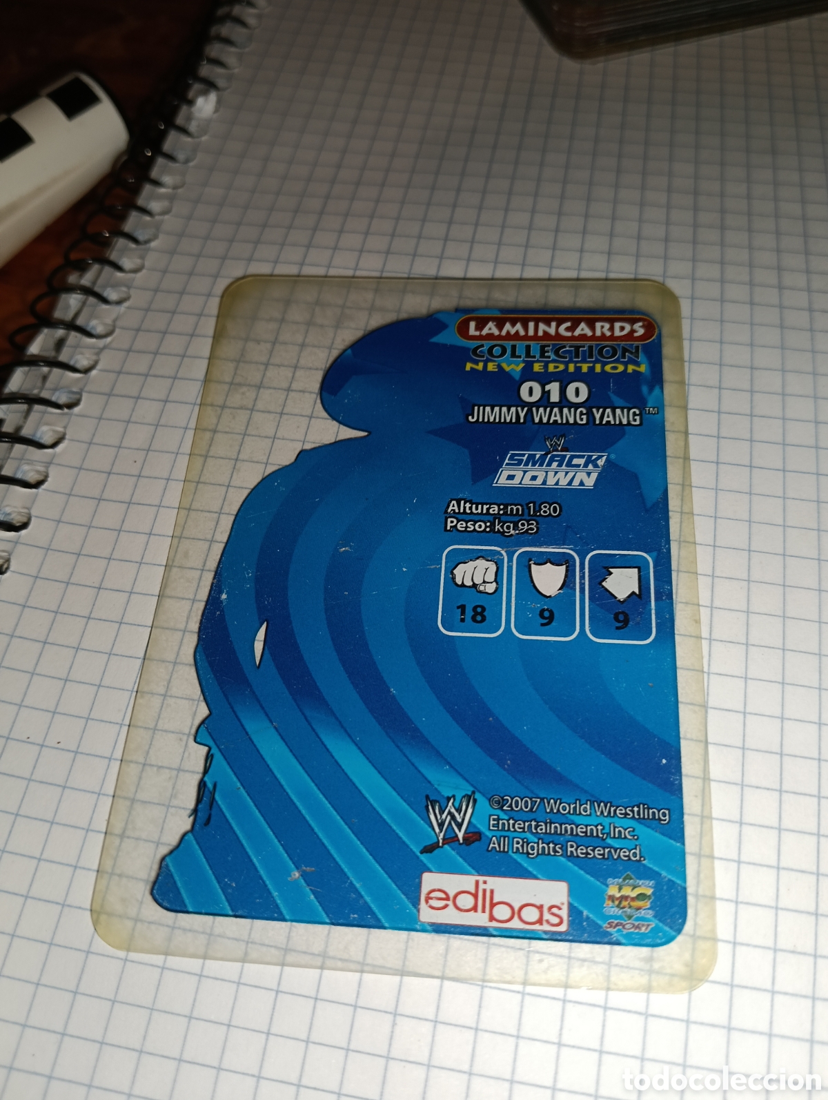 Trading cards: Carta SmackDown Lamincards 10 2007 - Foto 2