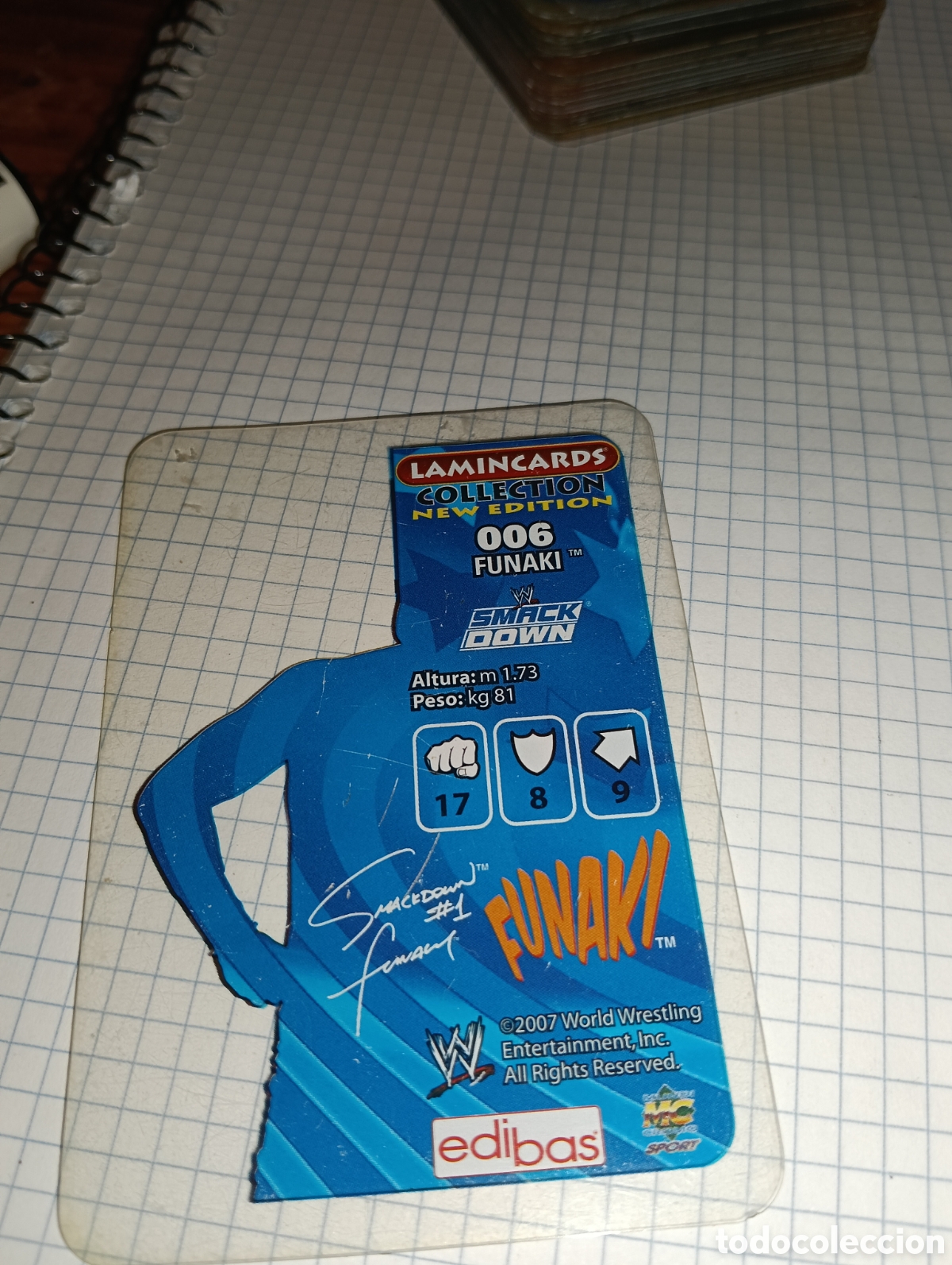 Trading cards: Carta SmackDown Lamincards 006 2007 - Foto 2