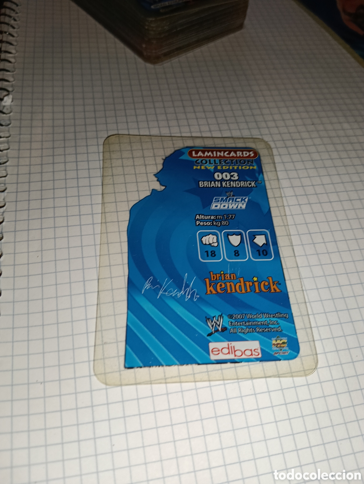Trading cards: Carta SmackDown Lamincards 003 2007 - Foto 2