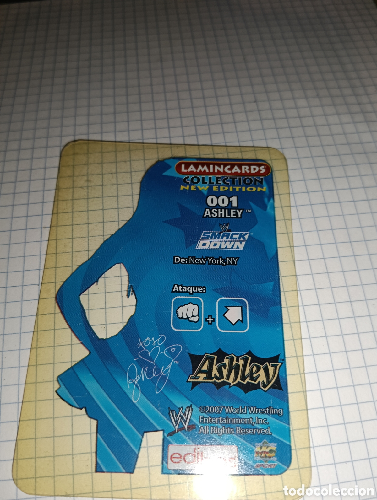 Trading cards: Carta SmackDown Lamincards 001 2007 - Foto 2