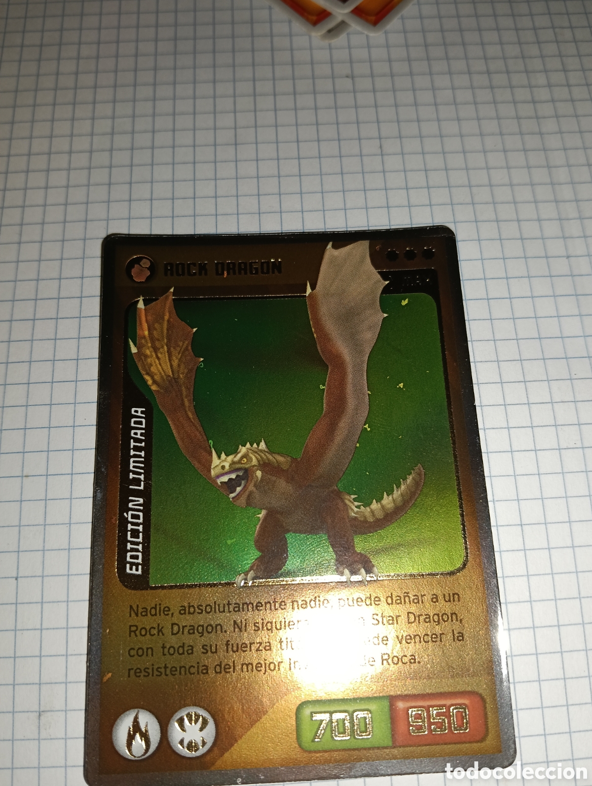 Trading Cards: Carta Edici&oacute;n Limitada Rock Drag&oacute;n x10 Invizimals desaf&iacute;os ocultos 2013