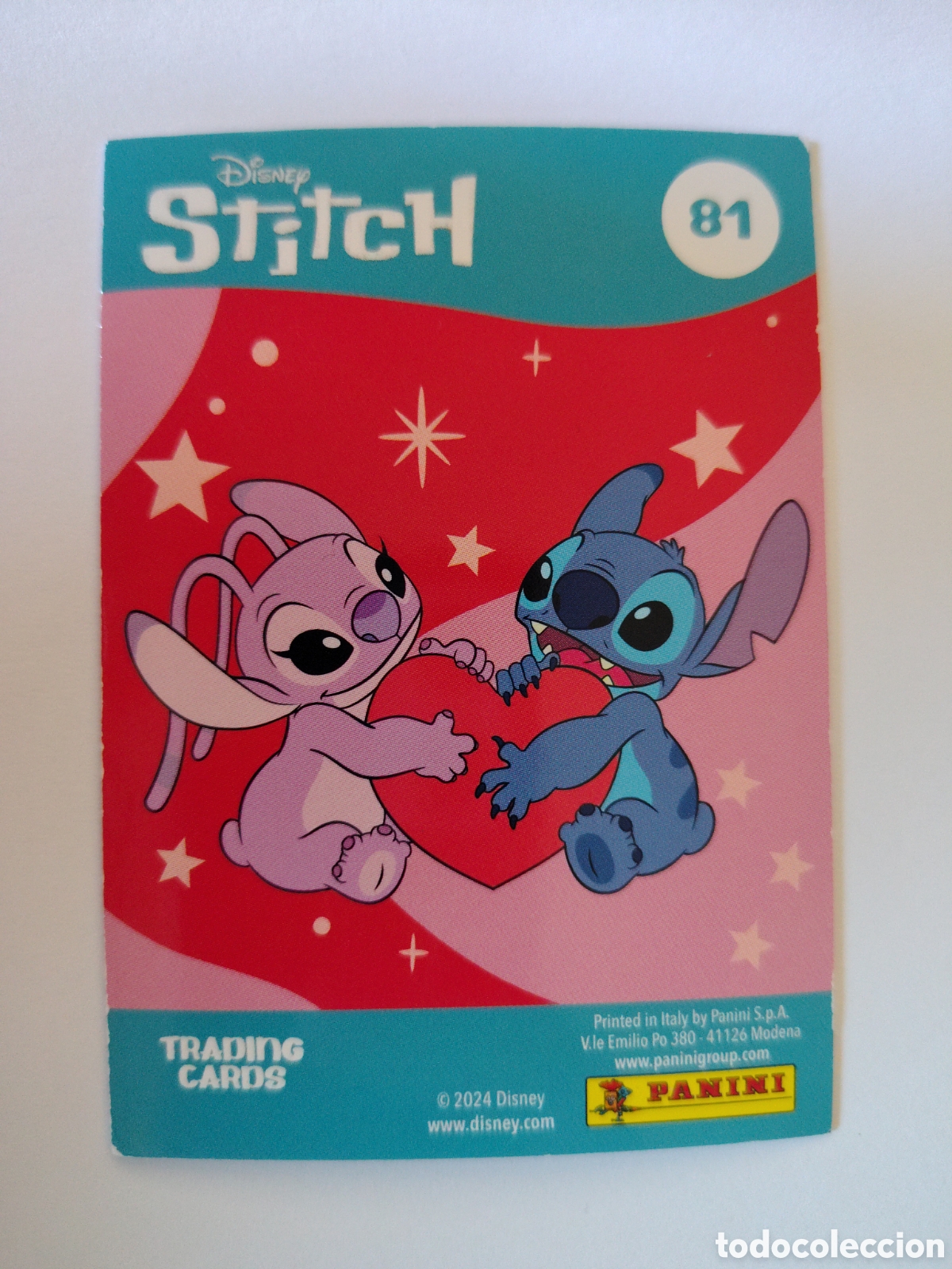 Trading Cards: Stitch 2024 Disney n&deg; 81 Trading Card Panini