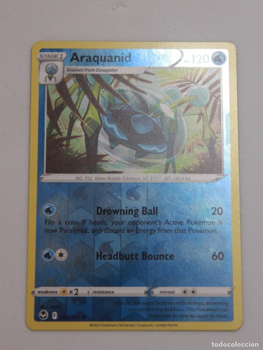 Trading Cards: Araquanid Reverse Holo 078/203 Pok&eacute;mon TCG Evolving Skies