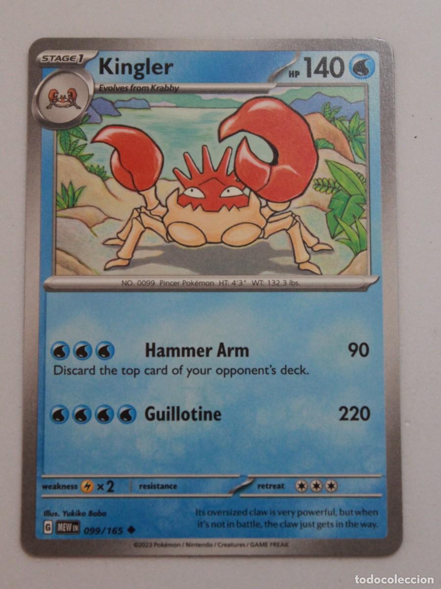 Sammelkarten: Kingler 099/165 Pok&eacute;mon TCG Scarlet & Violet 151