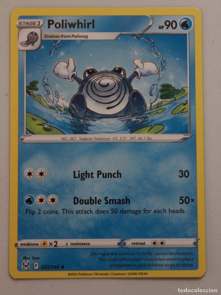 Cartas Colecion&aacute;veis: Poliwhirl 031/196 Pok&eacute;mon TCG Lost Origin