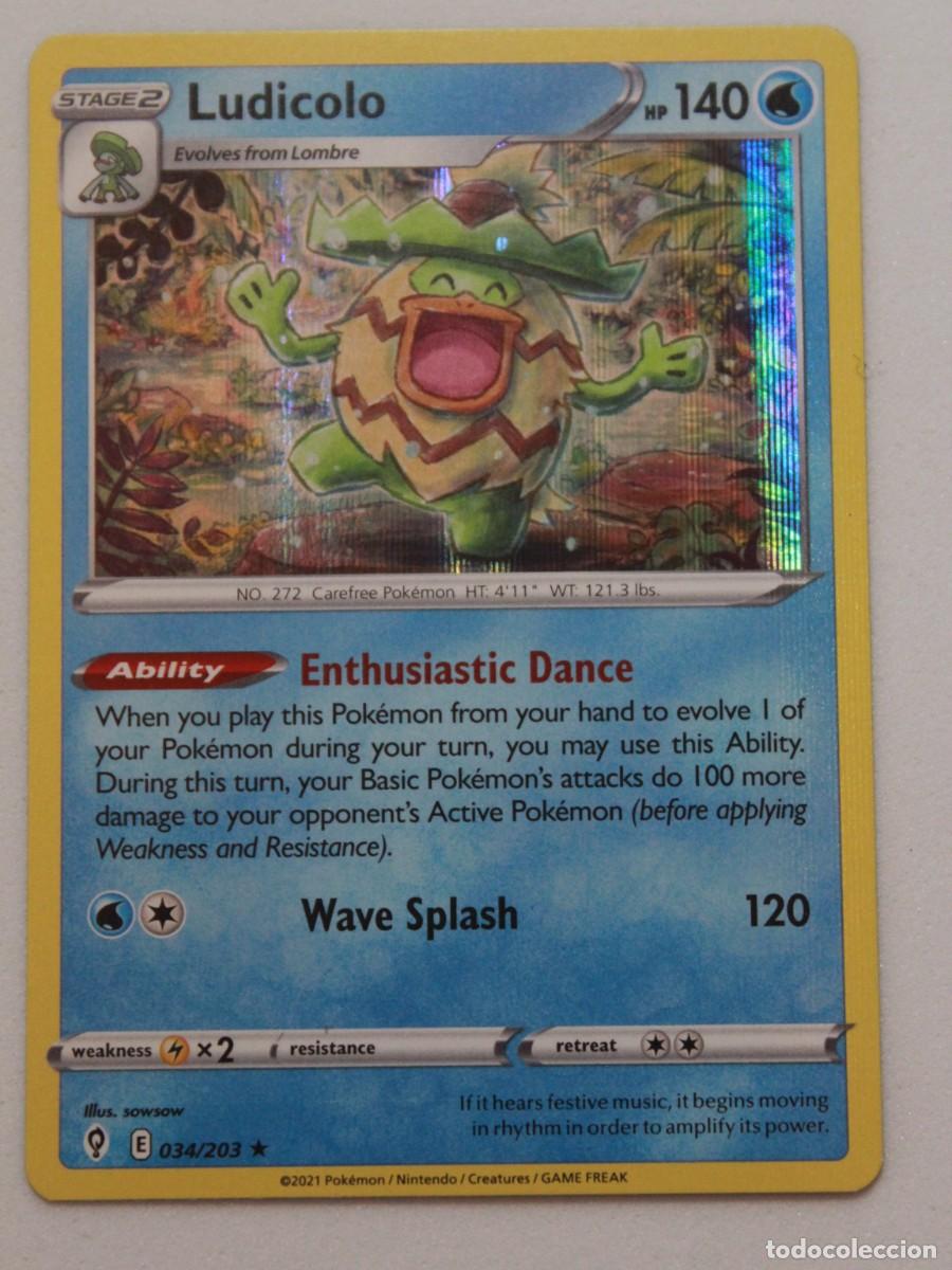 Trading Cards: Ludicolo Holo 034/203 Pok&eacute;mon TCG Evolving Skies