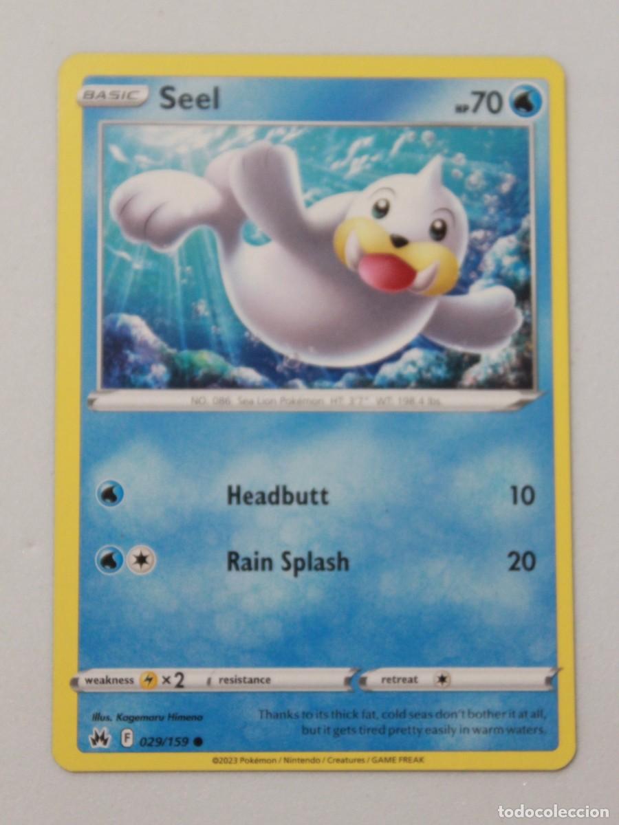 Trading Cards: Seel 029/159 Pok&eacute;mon TCG Crown Zenith
