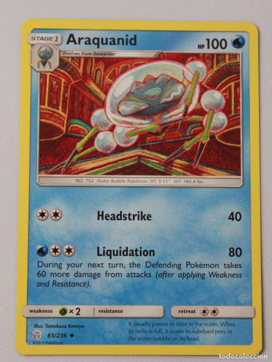Cartes &agrave; &Eacute;changer: Araquanid 65/236 Pok&eacute;mon TCG Cosmic Eclipse