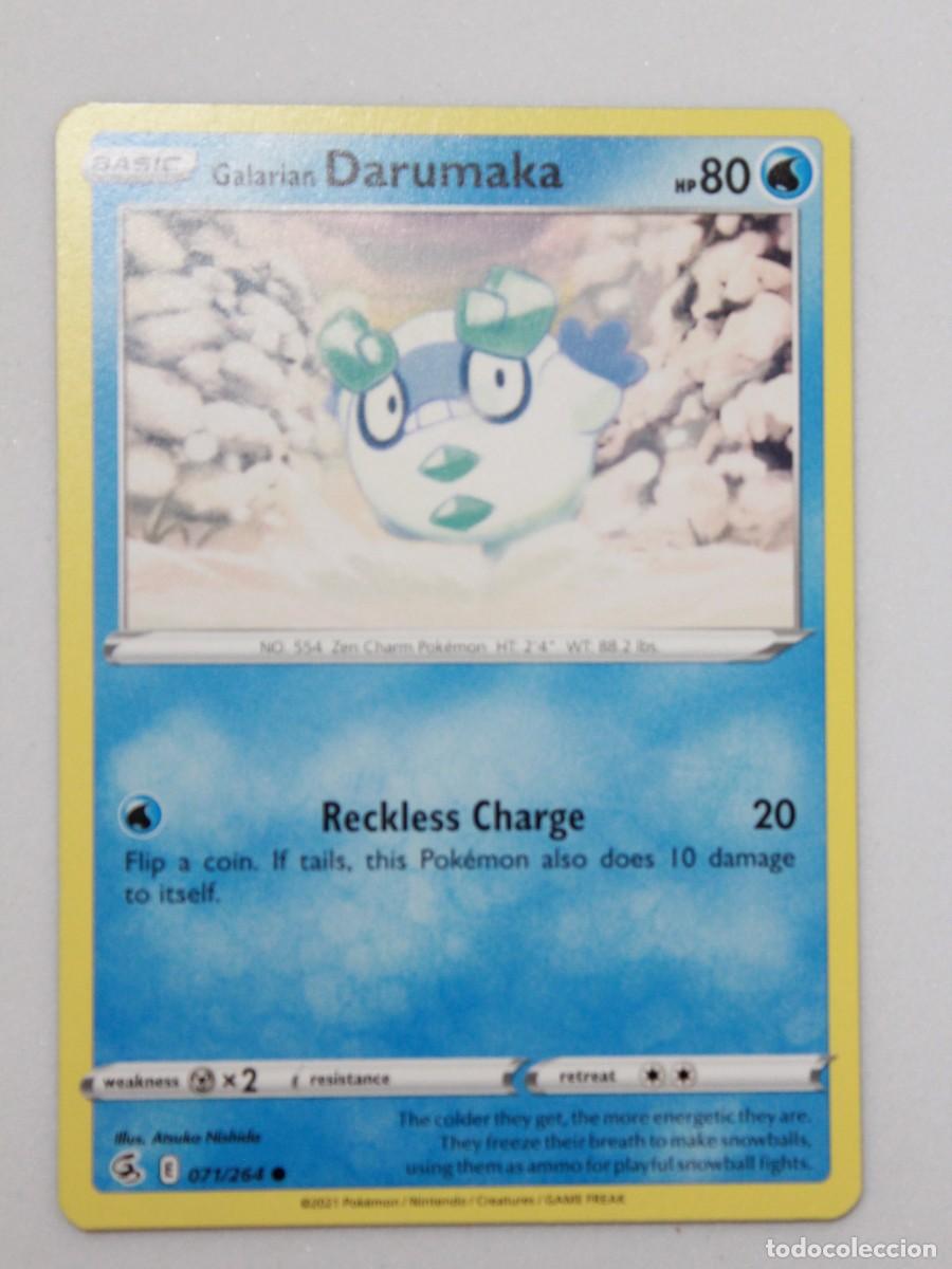 Trading Cards: Galarian Darumaka 071/264 Pok&eacute;mon TCG Fusion Strike