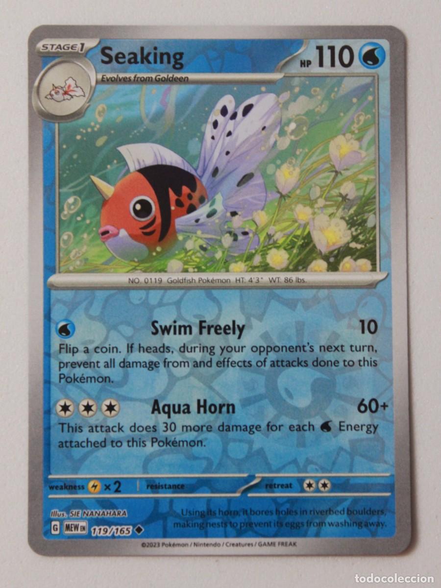 Cartas Colecion&aacute;veis: Seaking Reverse Holo 119/165 Pok&eacute;mon TCG Scarlet & Violet 151