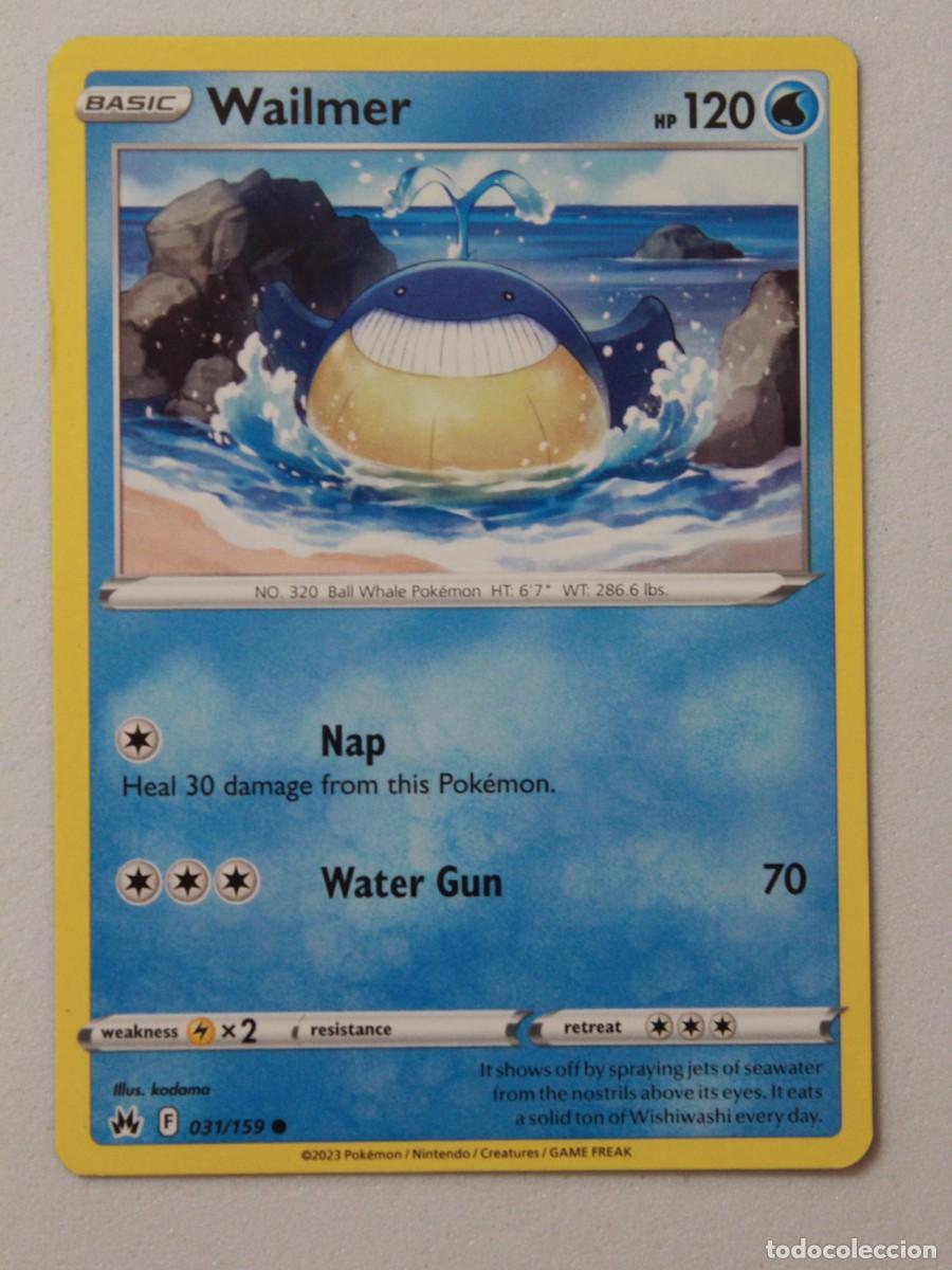 Cartas Colecion&aacute;veis: Wailmer 031/159 Pok&eacute;mon TCG Crown Zenith