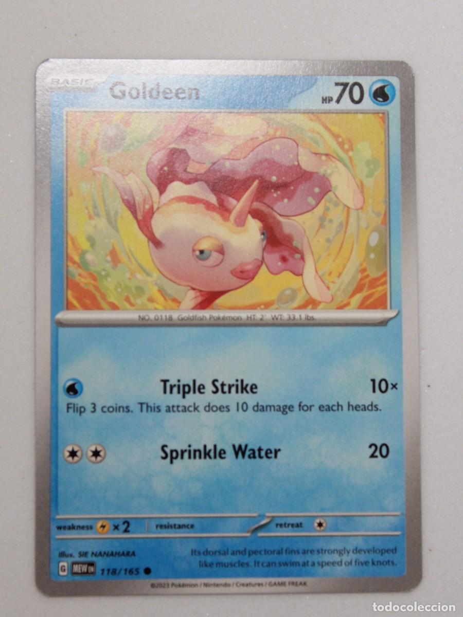 Cartas Colecion&aacute;veis: Goldeen Reverse Holo 118/165 Pok&eacute;mon TCG Scarlet & Violet 151