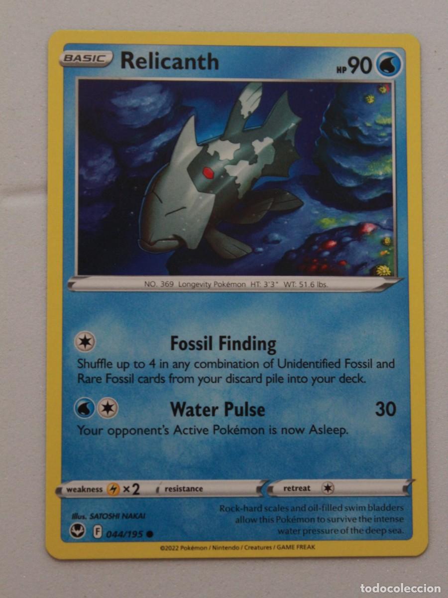 Cartas Colecion&aacute;veis: Relicanth 044/195 Pok&eacute;mon TCG Silver Tempest