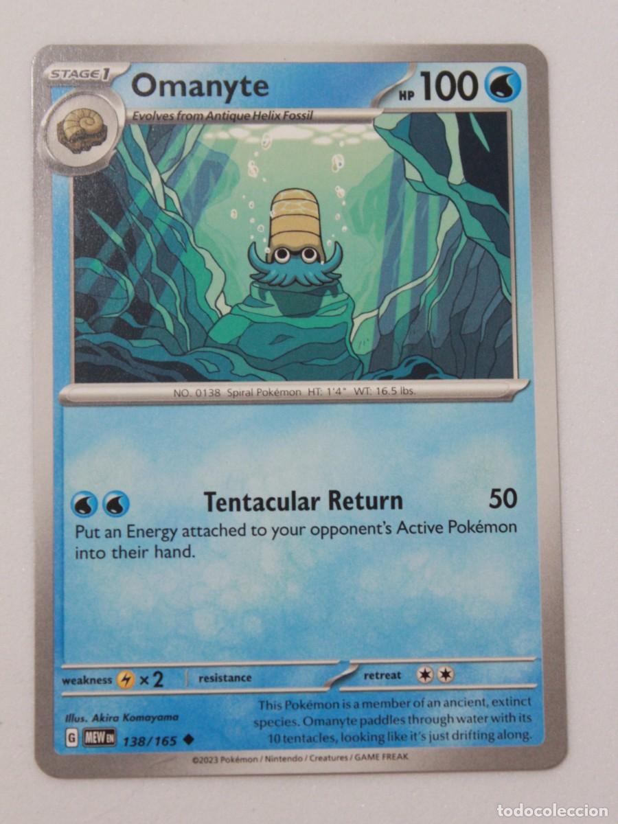Trading Cards: Omanyte Reverse Holo 138/165 Pok&eacute;mon TCG Scarlet & Violet 151