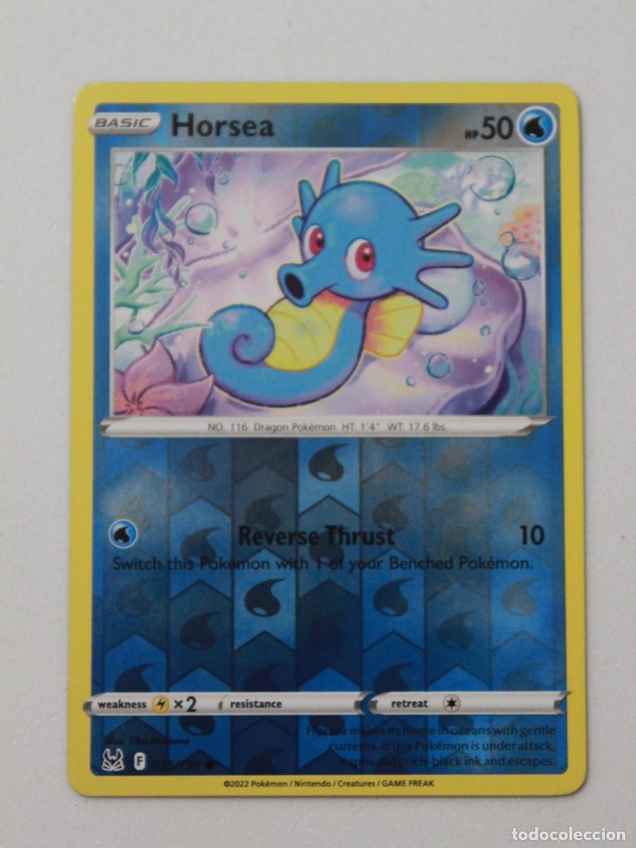 Trading Cards: T&iacute;tulo: Pok&eacute;mon TCG Horsea 035/196 Reverse Holo Carta Agua Lost Origin