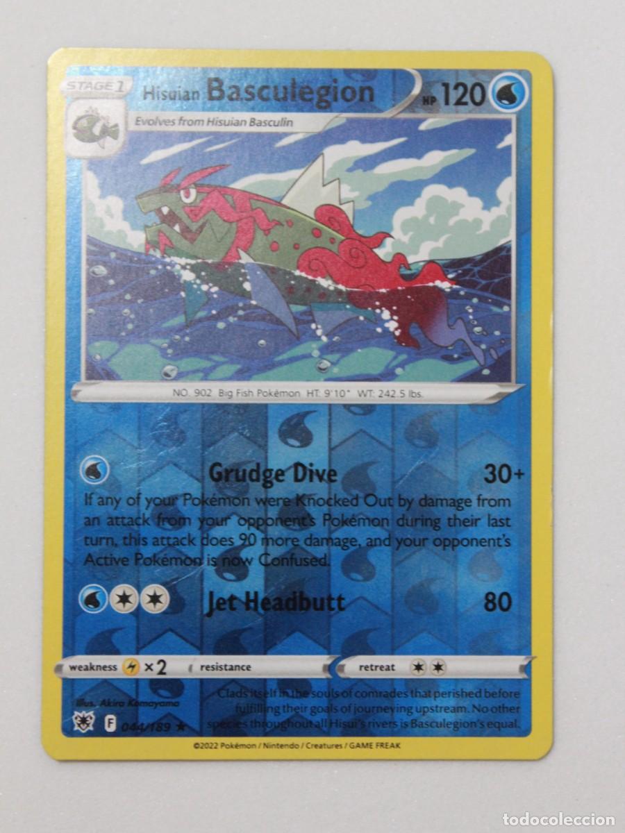 Sammelkarten: T&iacute;tulo: Pok&eacute;mon TCG Hisuian Basculegion 044/189 Reverse Holo Carta Agua Astral Radiance