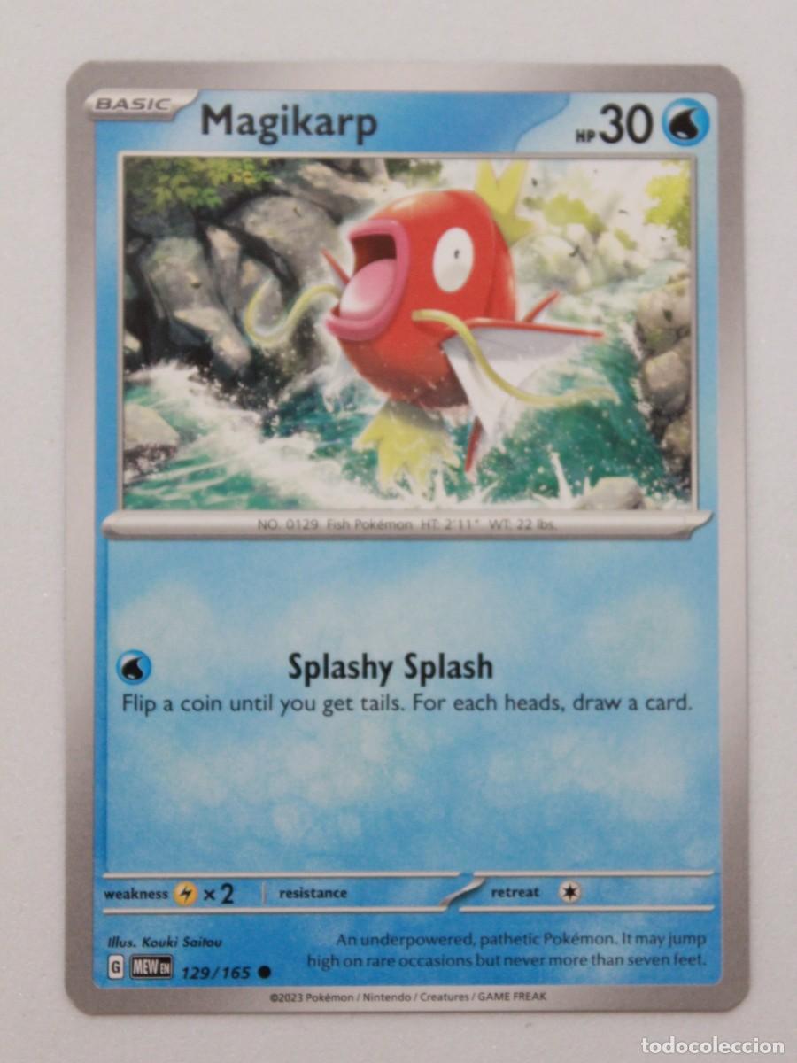 Sammelkarten: T&iacute;tulo: Pok&eacute;mon TCG Magikarp 129/165 Common Carta Agua Pok&eacute;mon 151