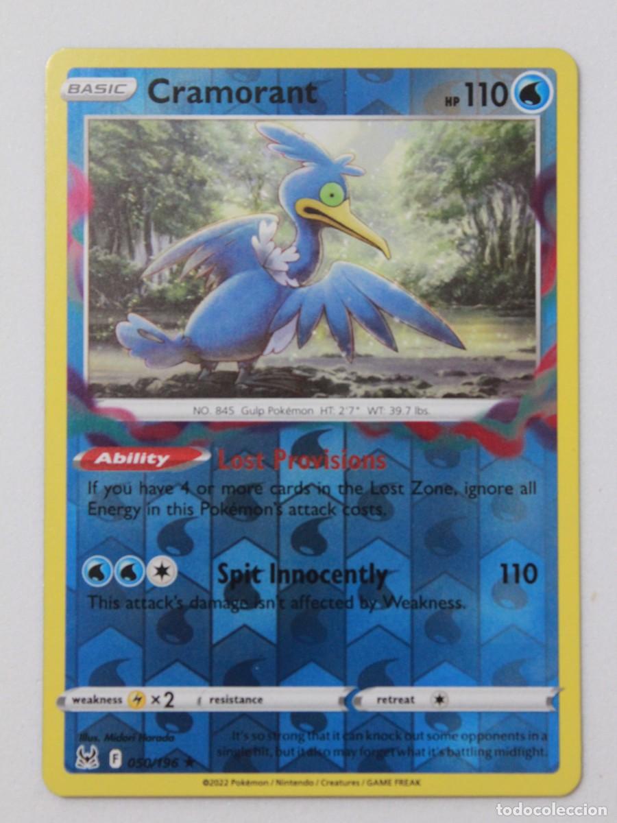 Sammelkarten: T&iacute;tulo: Pok&eacute;mon TCG Cramorant 050/196 Reverse Holo Carta Agua Lost Origin