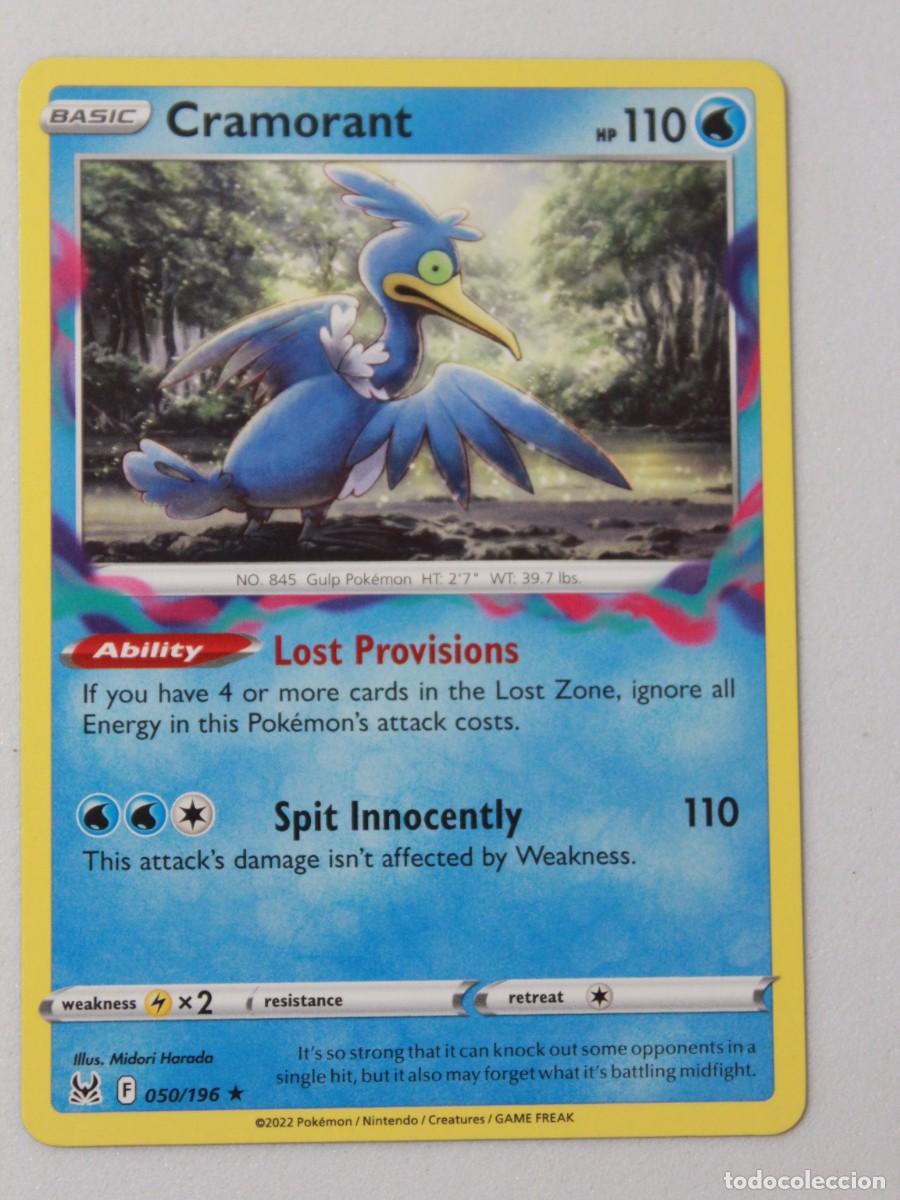 Sammelkarten: T&iacute;tulo: Pok&eacute;mon TCG Cramorant 050/196 Rare Carta Agua Lost Origin