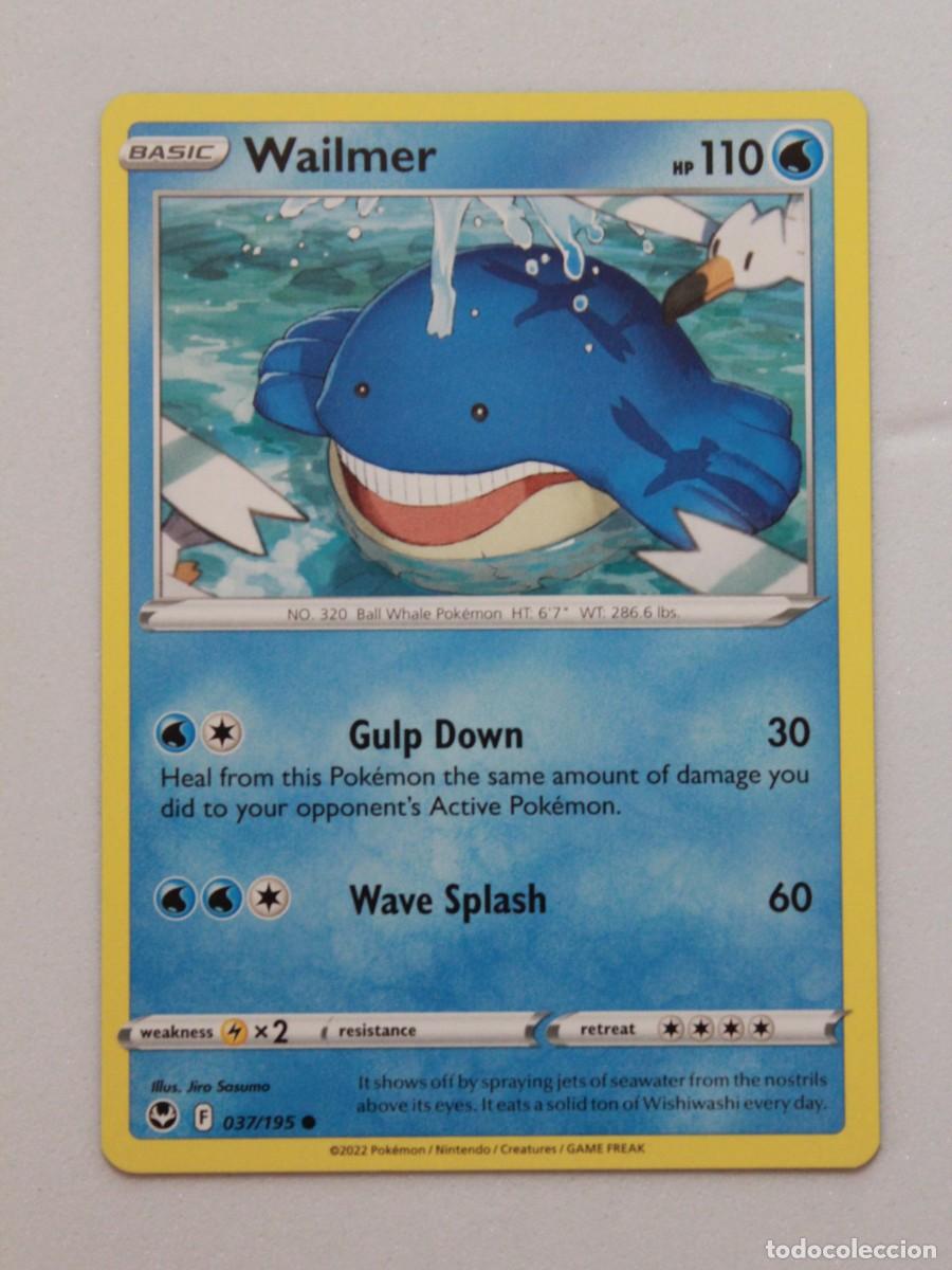 Sammelkarten: T&iacute;tulo: Pok&eacute;mon TCG Wailmer 037/195 Common Carta Agua Silver Tempest