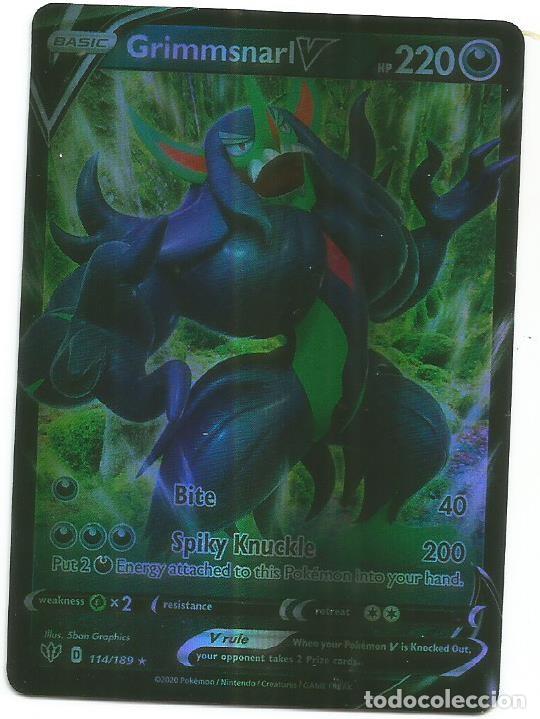Trading Cards: POK&Eacute;MON - INGL&Eacute;S - GRIMMSNAR VMAX - 114 - BRILLOS
