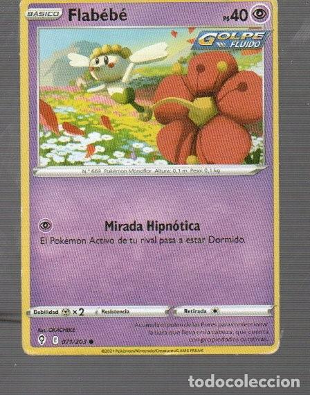 Trading Cards: CROMO DE POK&Eacute;MON BASICO FLAB&Eacute;B&Eacute; N&ordm; 669 DEL A&Ntilde;O 2021