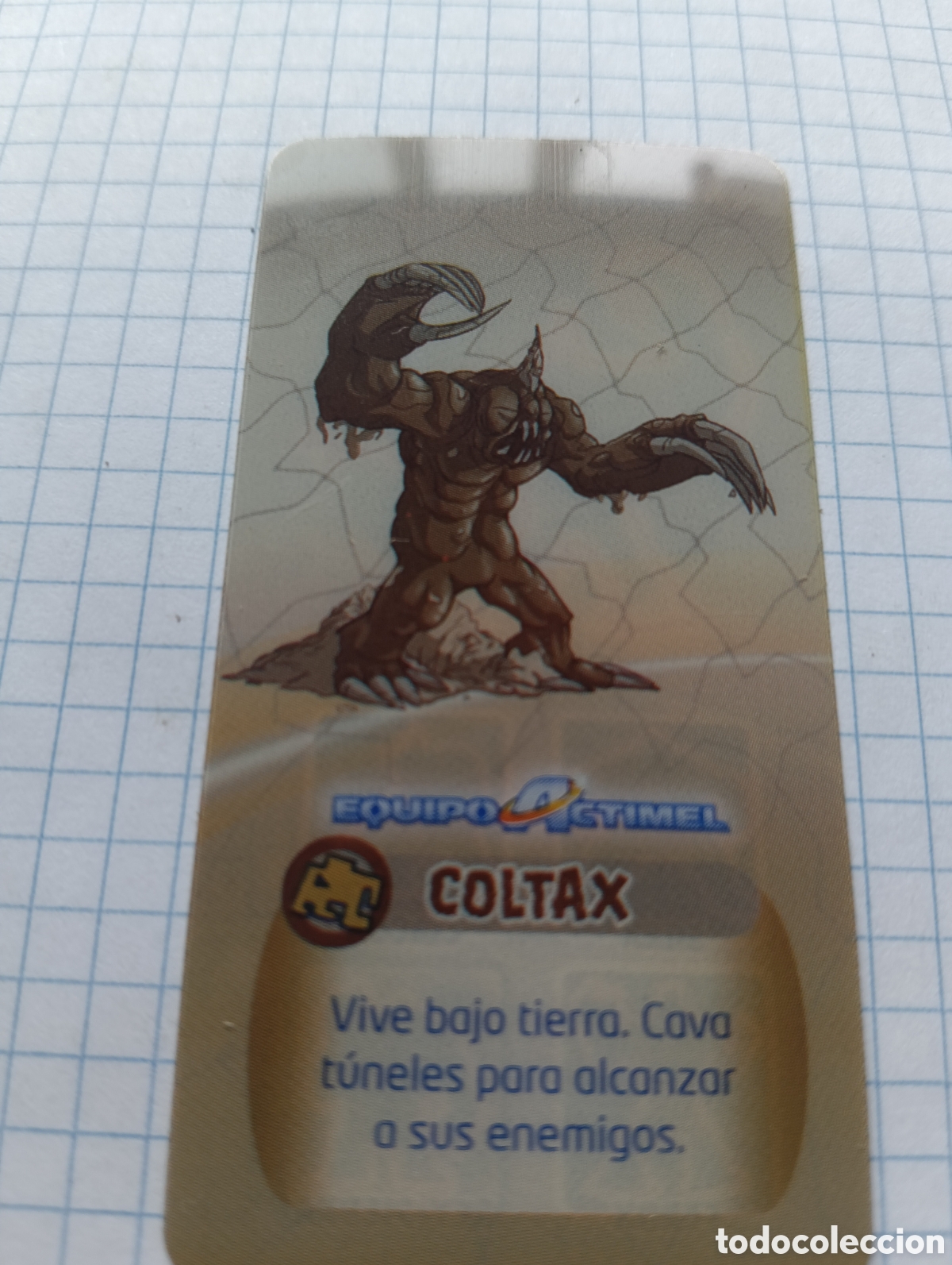 Cartas Colecion&aacute;veis: Carta Coltax Equipo Actimel Danone