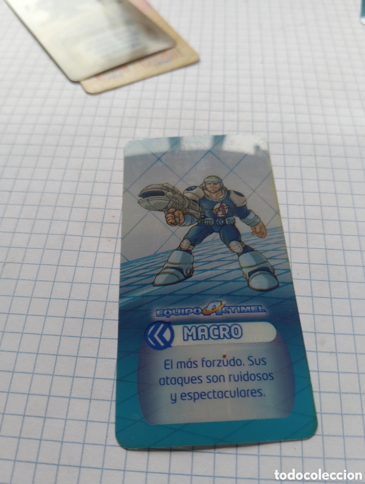 Cartas Colecion&aacute;veis: Carta Macro Equipo Actimel Danone