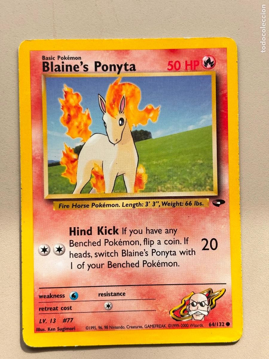 Trading Cards: POKEMON TCG - BLAINE'S PONYTA ( GYM CHALLENGE ) # 64