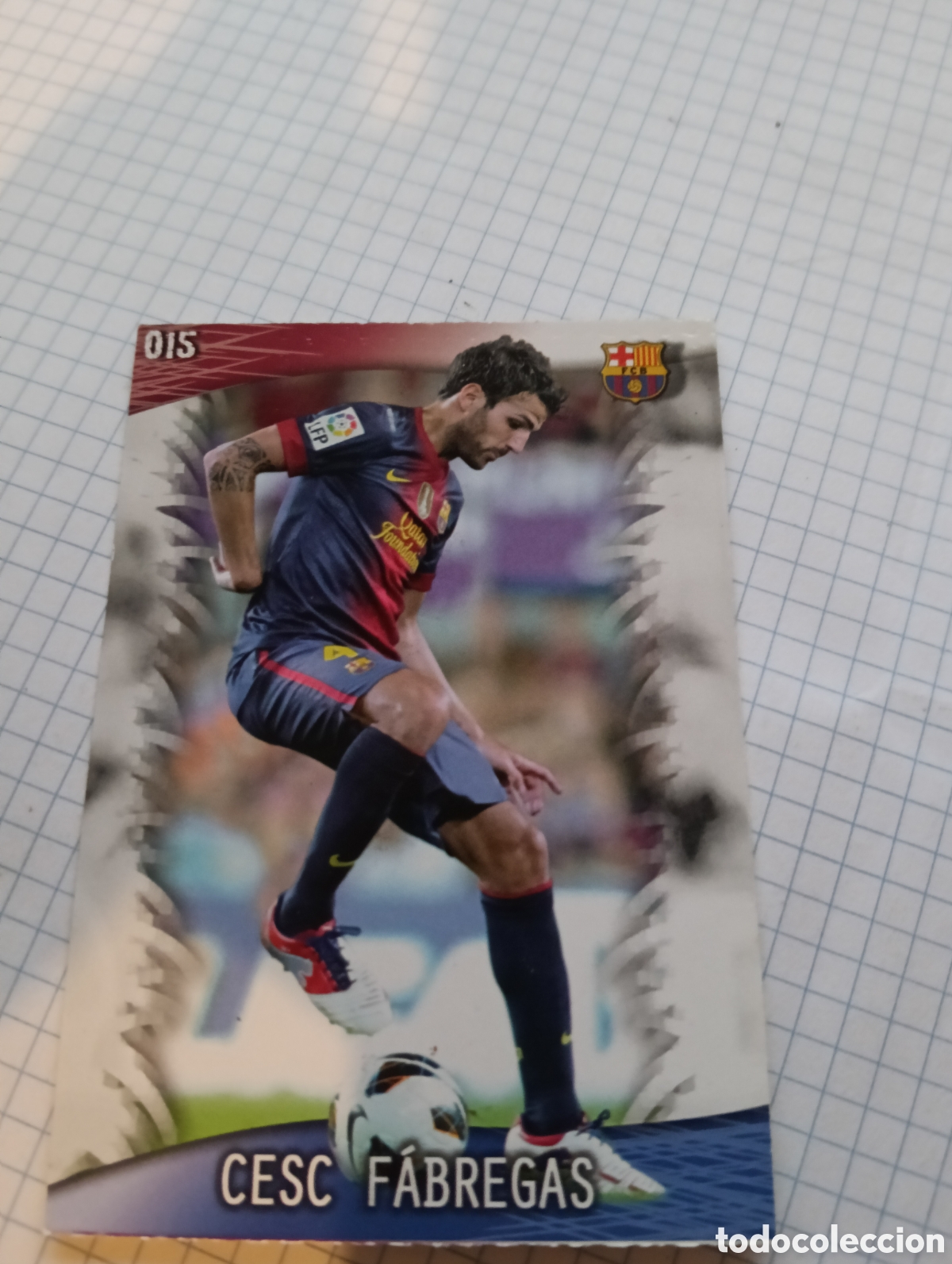 Trading Cards: Carta 015 Fichas Quiz Liga 2014 Mundicromo